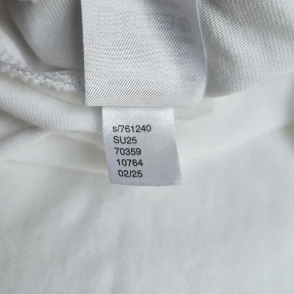 LOFT Petite Modern Wedge Cap Sleeve Tee | White | Medium - Picture 6 of 6